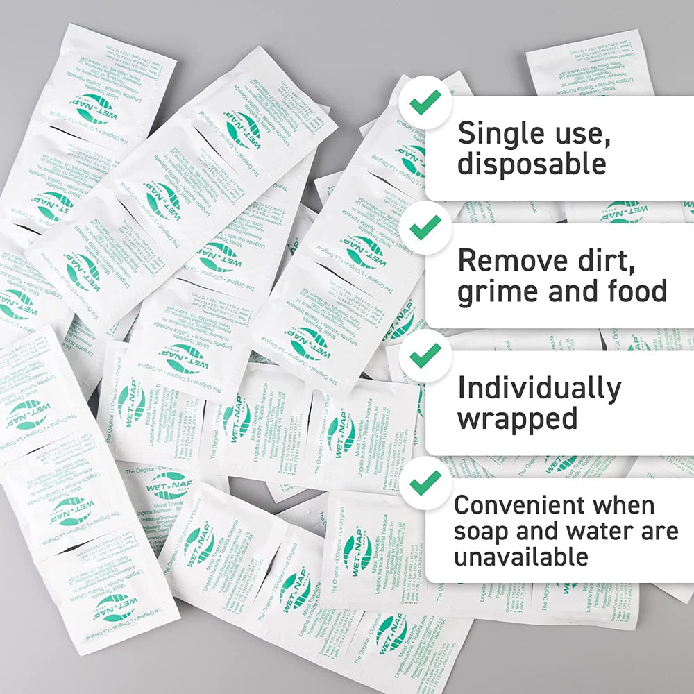 Wet Naps, Hand Cleaning Towelettes (100 per pack)