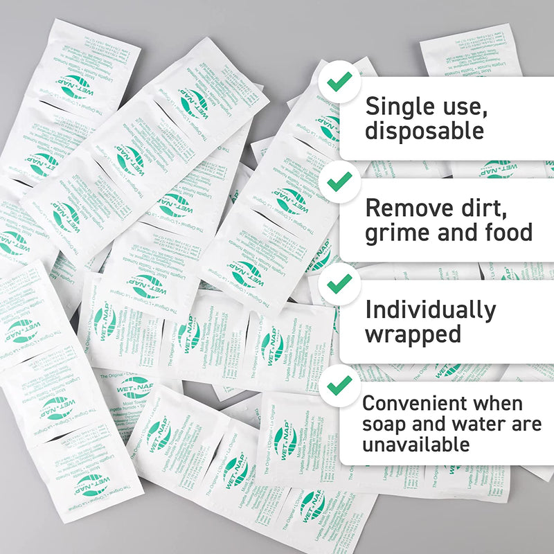 Wet Naps, Hand Cleaning Towelettes (100 per pack)