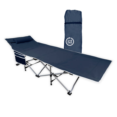 72HRS Portable Camping Cot (Navy Blue)