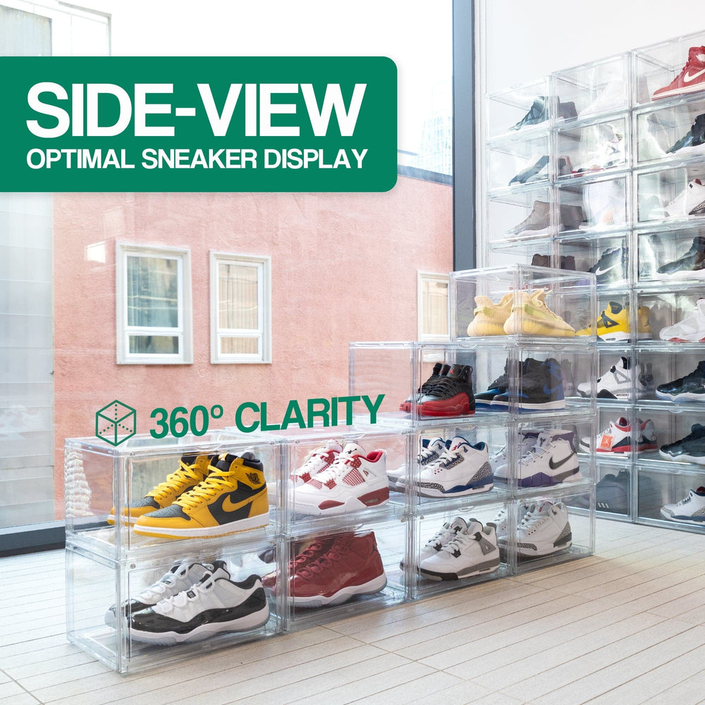 Ollie XL Shoe Box Organizer With Magnet Door, Ultra Clear, Pack of 1 (OPEN BOX)