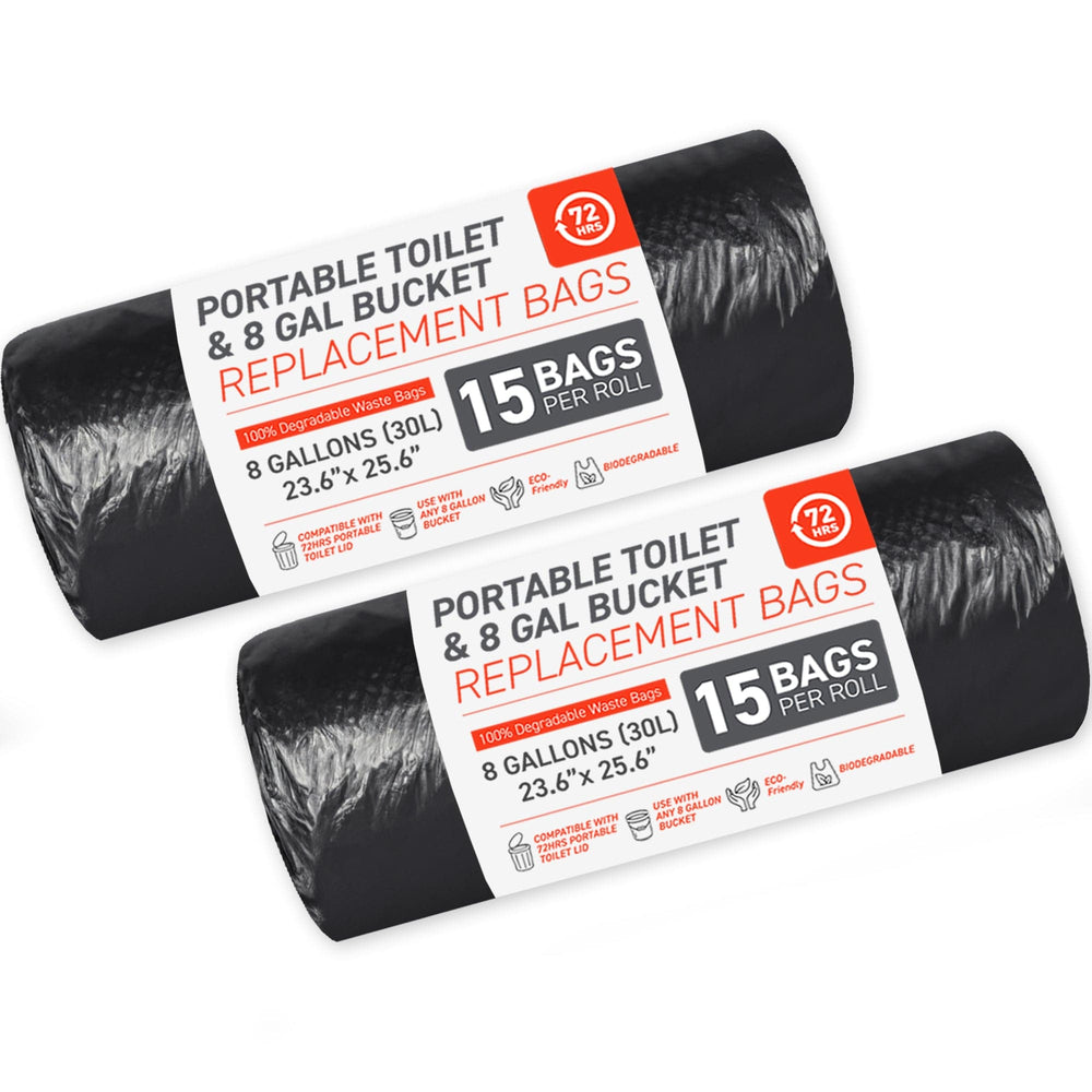 72HRS Portable Camping Toilet Bags (Pack of 30)