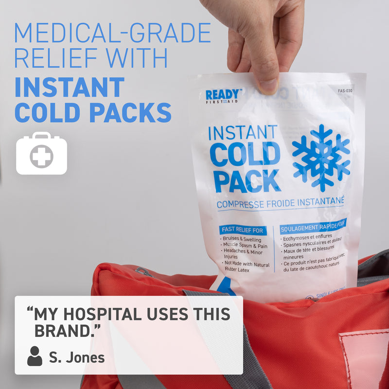 Instant Cold Pack 7.5" x 4.5" - Ready First Aid (Pack of 6)