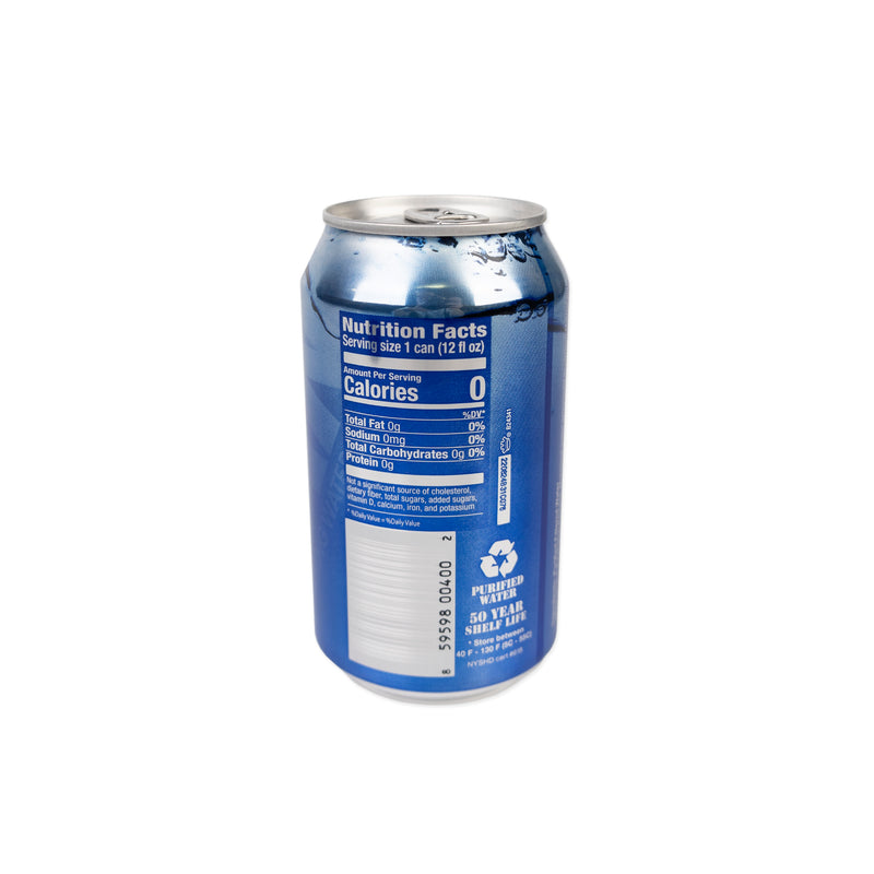 BLUE CAN Emergency Drinking Water- 12oz