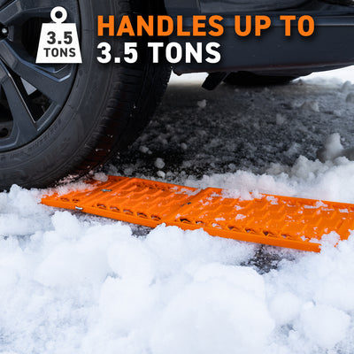 72HRS All Weather Foldable Auto Traction Mat (Set of 2)