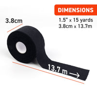 Ready First Aid Athletic Sport Tapes- (1.5' x 15 Yrd) (Black)