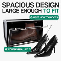 Ollie Hard Solid Shoe Box Organizer - Black