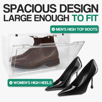 Ollie Hard Solid Shoe Box Organizer - Clear