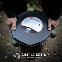 72HRS Premium Portable Camping Toilet Seat with Lid [Without Bucket] [OPEN BOX]