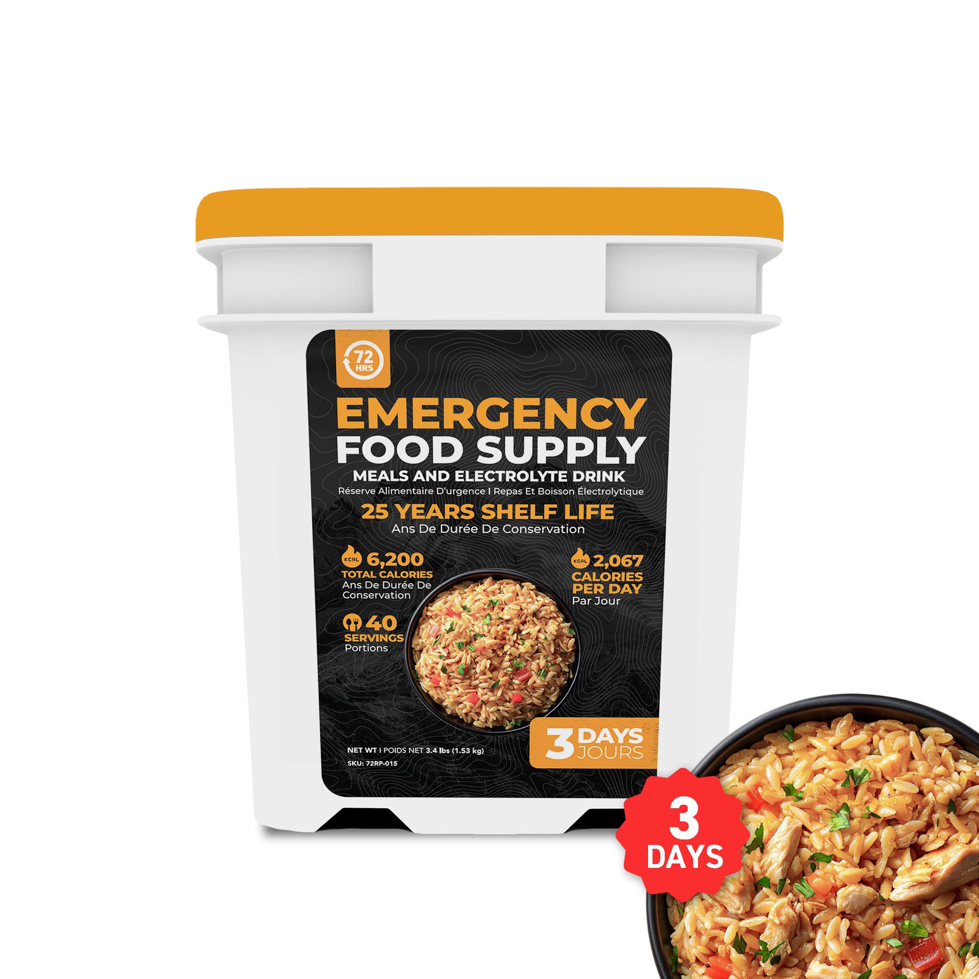 Emergency Ration Fiber 72HRS MRE Meals Canada – Ready to Eat Survival Food, Military Rations ...