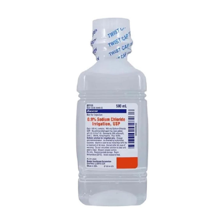 Saline Solution, 0.9% Sodium Chloride Irrigation 500mL