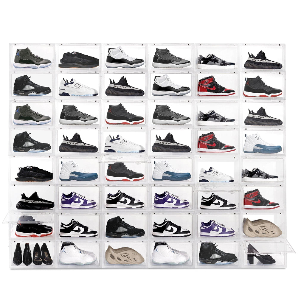 Ollie Hard Solid Shoe Box Organizer - Clear, Pack of 3 (OPEN BOX)