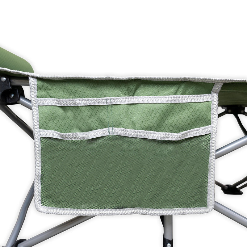 72HRS Portable Camping Cot green pocket