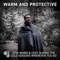 Wool Blanket (Gray Colour) (90% Wool), 66" X 90" - 72HRS