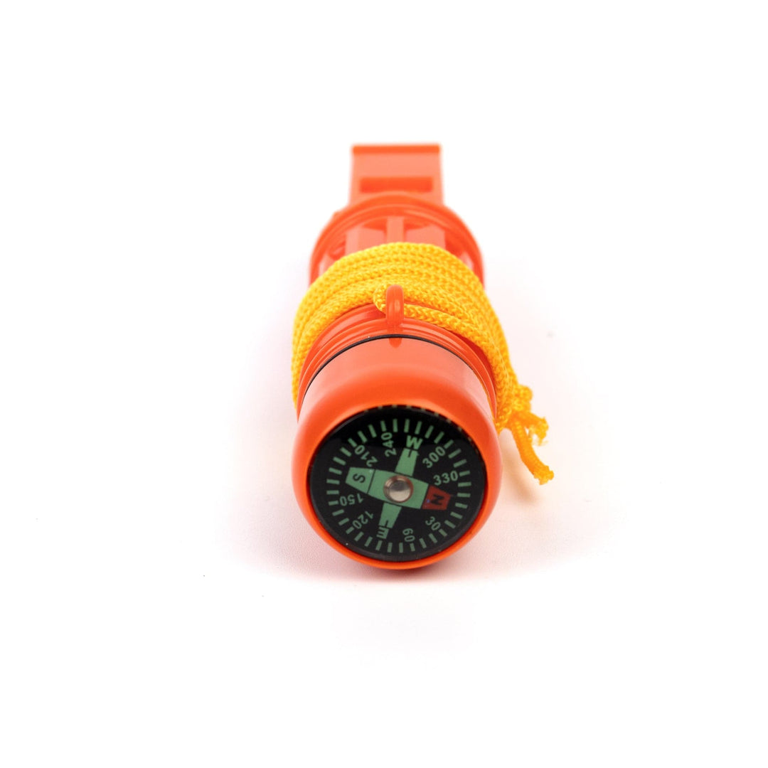 5-IN-1 Orange Survival Whistle with Lanyard – 72hours.ca