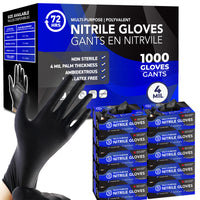 4 mil black nitrile gloves mechanic food service canada