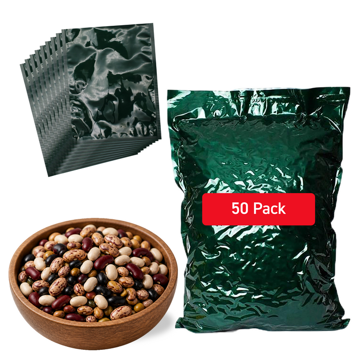 Green Mylar Foil Bag - 5.0 Mil (17.75" x 18.75") - Bundle of 50