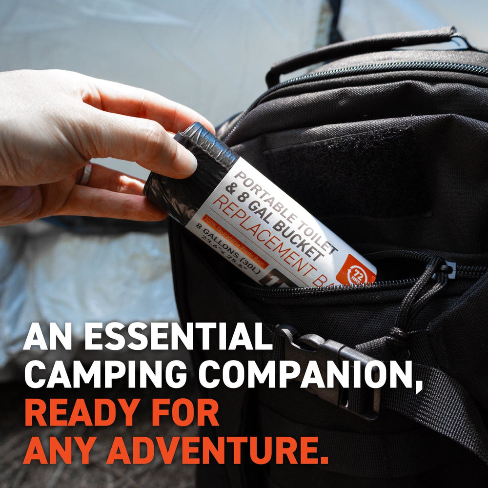 72HRS Portable Camping Toilet Bags (Pack of 30)