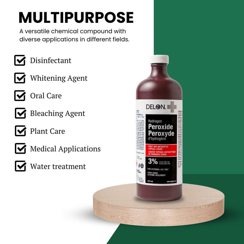 Hydrogen Peroxide 3% USP 473ml