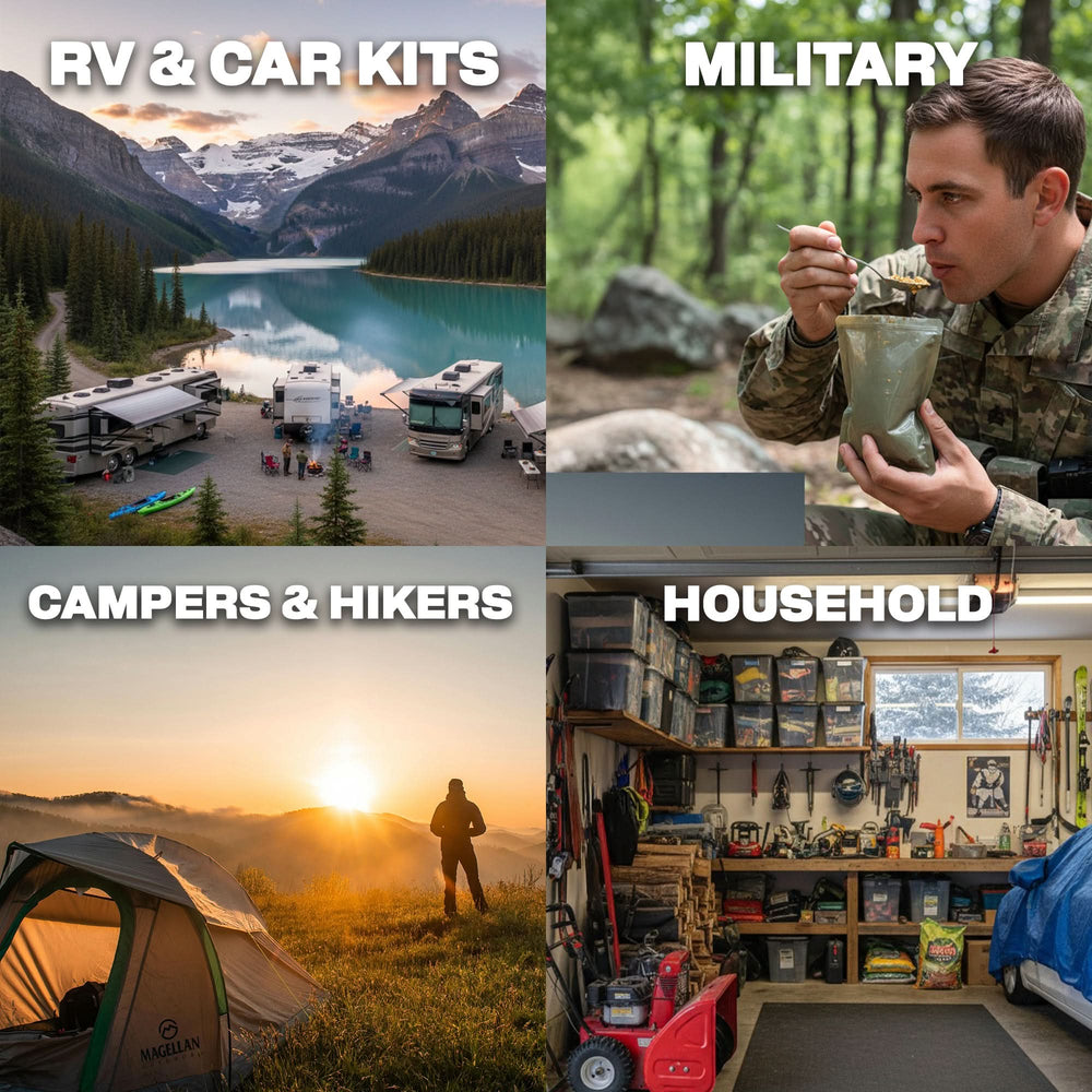 72HRS MRE Meals Canada – Ready to Eat Survival Food, Military Rations, Camping & Emergency Meals (Meat-Free)