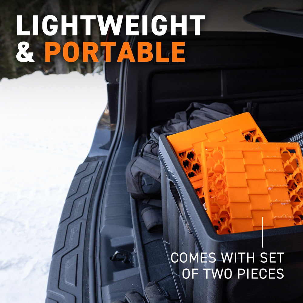 72HRS All Weather Foldable Auto Traction Mat (Set of 2)
