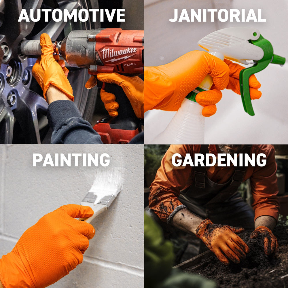 Orange Industrial Gloves