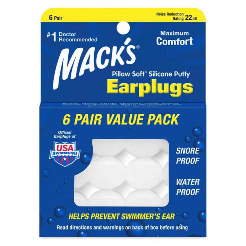 Mack's Pillow Soft Silicone Putty Ear Plugs