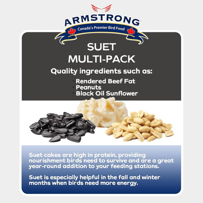 Armstrong Royal Jubilee Suet Variety 12 Pack (Brilliance, Jays Blend, Persistence) 8lbs