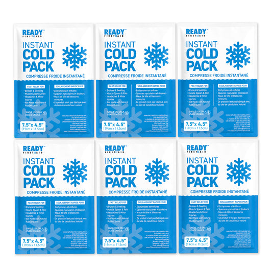 Instant Cold Pack 7.5" x 4.5" - Ready First Aid [PACK OF 6]