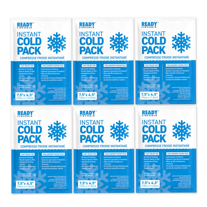 Instant Cold Pack 7.5" x 4.5" - Ready First Aid [PACK OF 6]