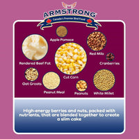 Armstrong Royal Jubilee Berry 'N Nut 3 Pack Suet Cakes 960g