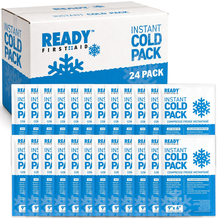 Instant Cold Pack 9" x 6" Size - Ready First Aid [Pack of 24]