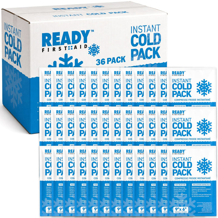 Instant Cold Pack 9" x 6" Size - Ready First Aid [Pack of 36]