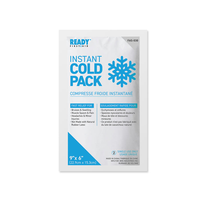 Instant Cold Pack 9" x 6" Size - Ready First Aid