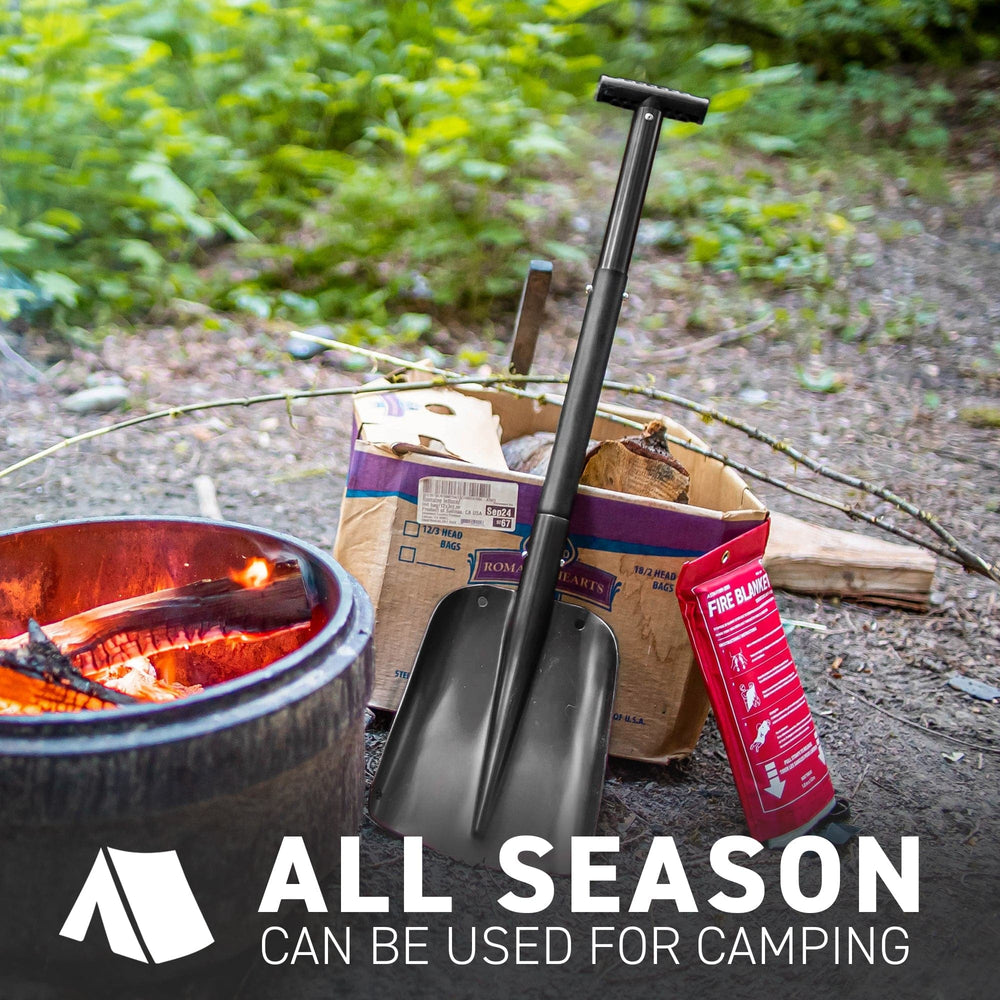 Black Aluminum Compact Multi-Purpose Shovel all season
