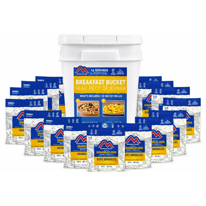 Breakfast Assortment Bucket - 16 Pouches (Mountain House®)