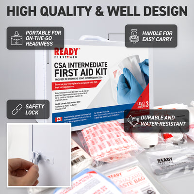 CSA Type 3 - Intermediate First Aid Kit Small (2-25 Workers) with Metal Cabinet