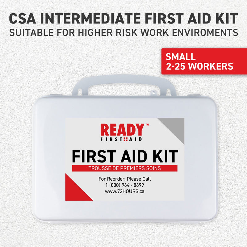 CSA Type 3 - Intermediate First Aid Kit Small (2-25 Workers) with Plastic Box Regulation