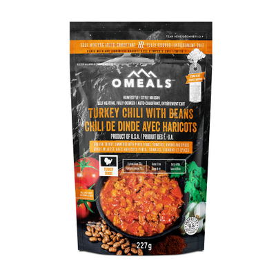 OMEALS Turkey Chili with Beans (Expiration Date - 06-01-2025)
