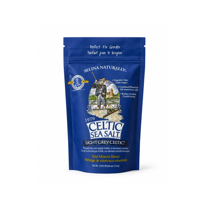 CELTIC SEA SALT Light Grey Coarse Salt, 1/4 Pound (113g)