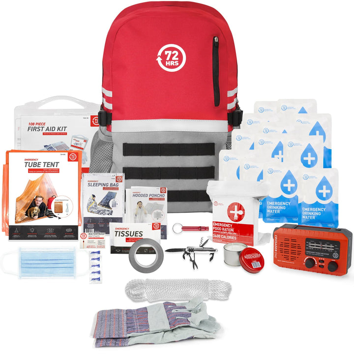 1 Person 72HRS Deluxe Backpack - Emergency Survival Kit –