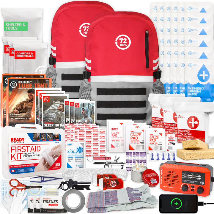 3 Person 72HRS Deluxe Backpack - Emergency Survival Kit