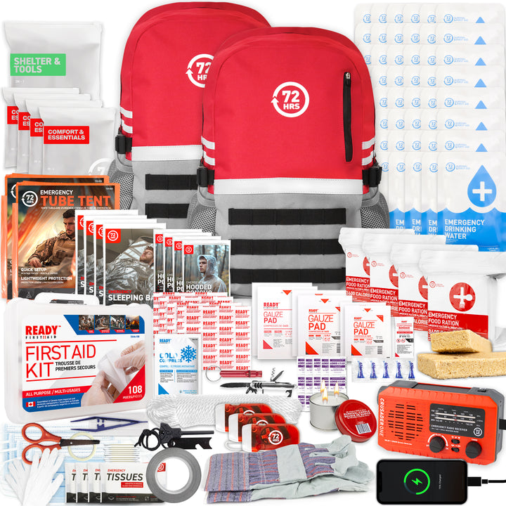 4 Person 72HRS Deluxe Backpack - Emergency Survival Kit