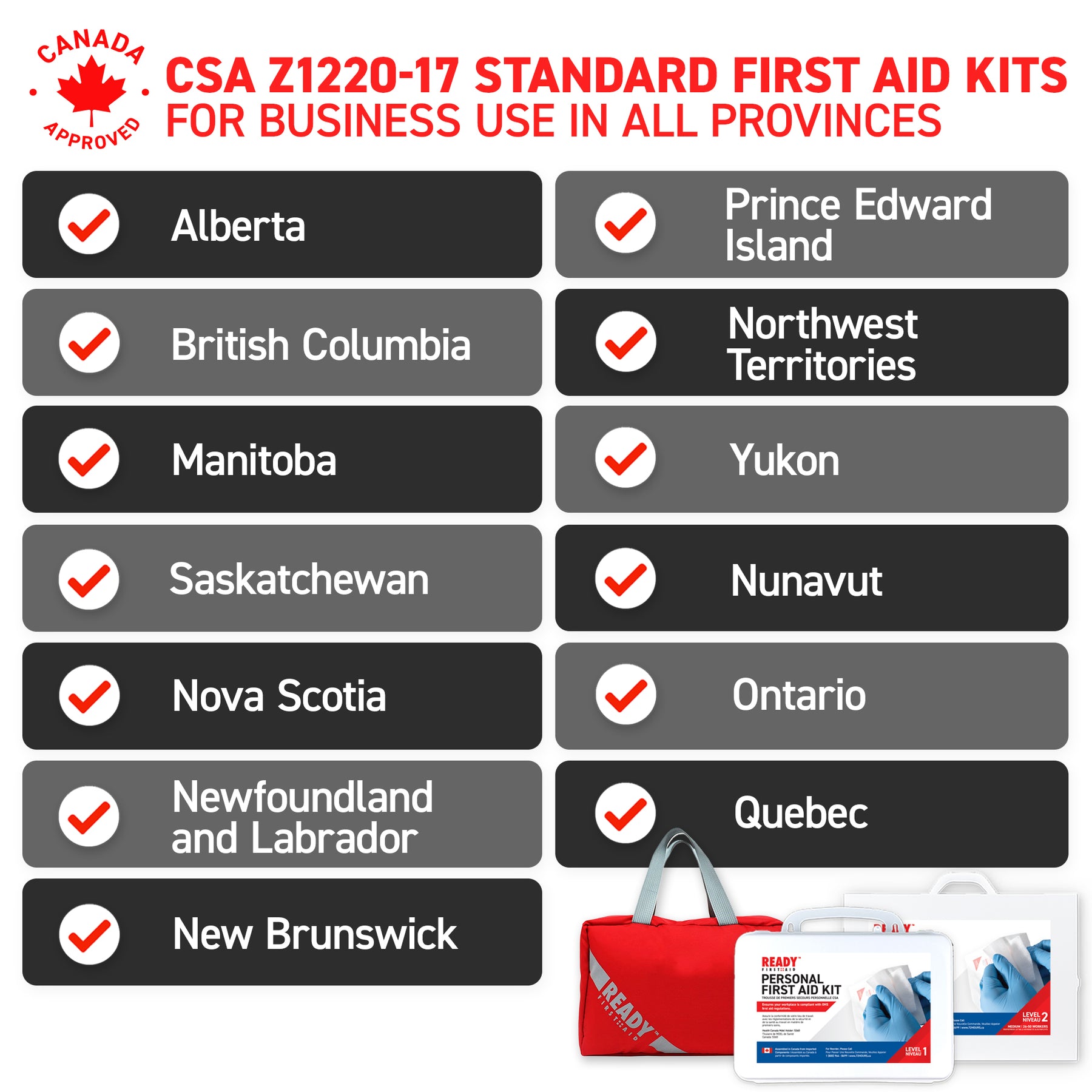 CSA (Z1220-17) Type 3 Intermediate First Aid Kit Medium (26-50 Workers ...