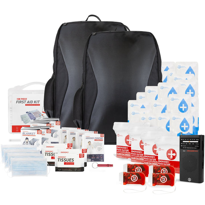 Gray/Black 3 Day Deluxe Emergency Survival Kit Bag 25 L Disaster  Earthquake, survival kit