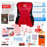 1 Person 72HRS Essential Backpack - Emergency Survival Kit (Red)
