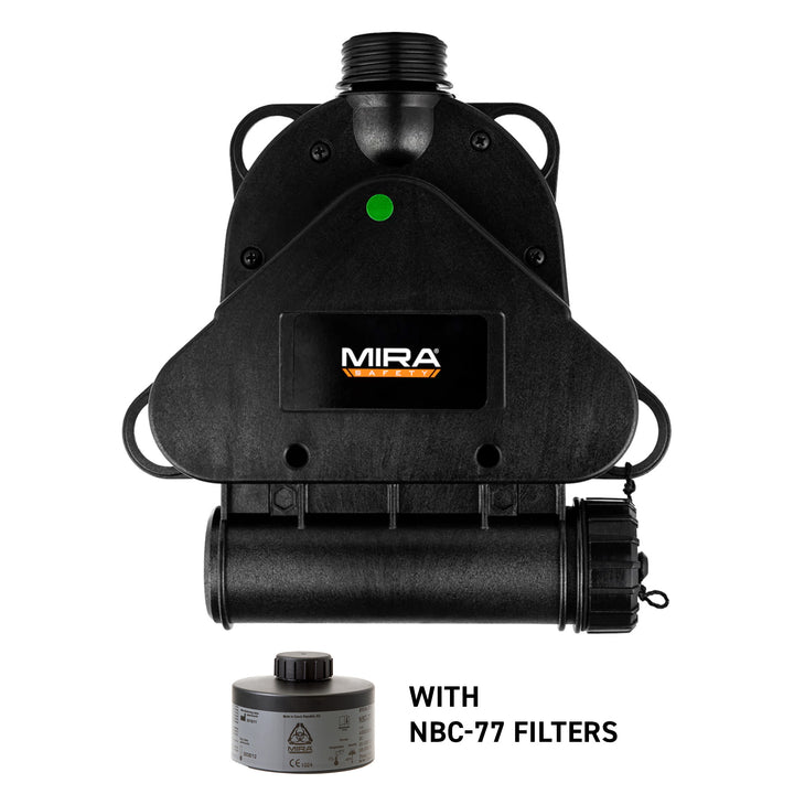 MIRA SAFETY MB-90 Powered Air Purifying Respirator (PAPR) - with NBC-77 Filters