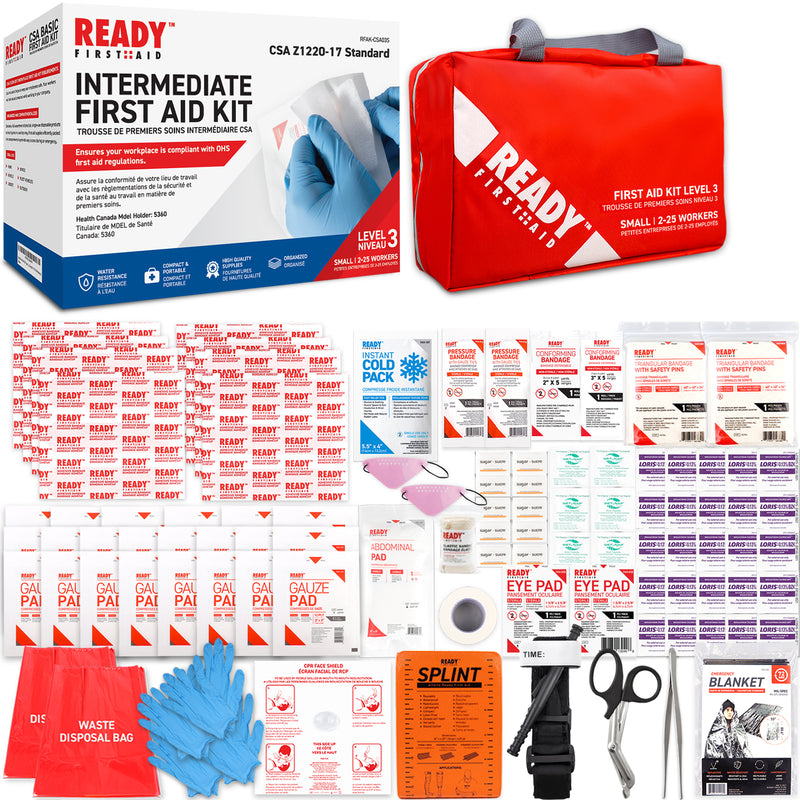 CSA (Z1220-17) Type 3 Intermediate First Aid Kit Small (2-25 Workers) with First Aid Bag