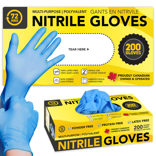 Blue Nitrile Gloves 200pack