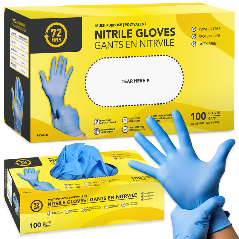 Blue Nitrile Gloves 100pack