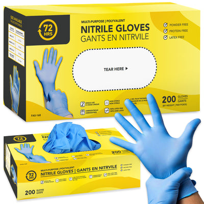 Blue Nitrile Gloves 200pack